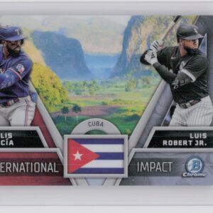 2024 Bowman Chrome Luis Robert Jr. / Adolis García #II-23 Rangers International