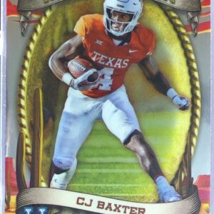 2024 Bowman University Chrome CJ Baxter #RM-6 Longhorns Ramblin’ Man