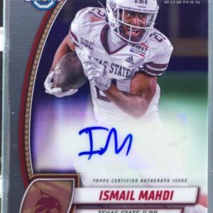2024 Bowman University Chrome Ismail Mahdi Auto #PA-IMA Bobcats Prospect Auto