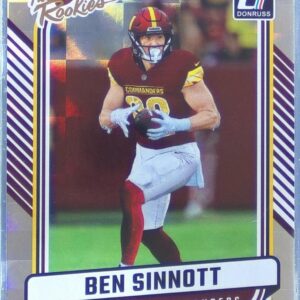 2024 Donruss Ben Sinnott #TR-14 Commanders The Rookies