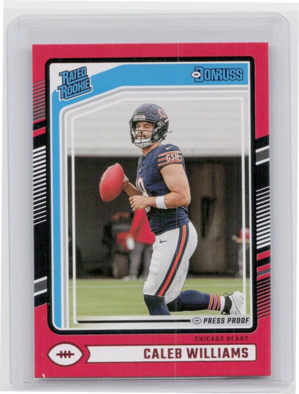 2024 Donruss Caleb Williams Press Proof Red 327 Bears