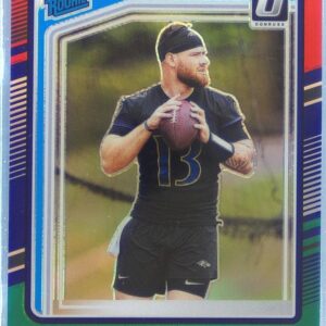 2024 Donruss Devin Leary Optic Rated Rookies Preview Red and Green 329 Ravens
