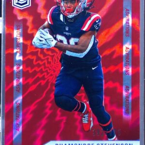 2024 Donruss Elite Rhamondre Stevenson Aspirations Shimmer /875 67 Patriots