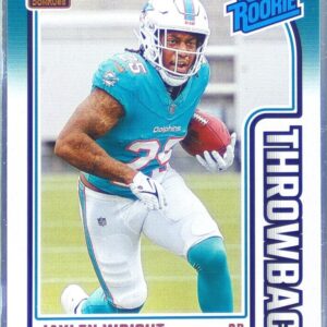 2024 Donruss Jaylen Wright RC #17 Dolphins Rated Rookies Throwback