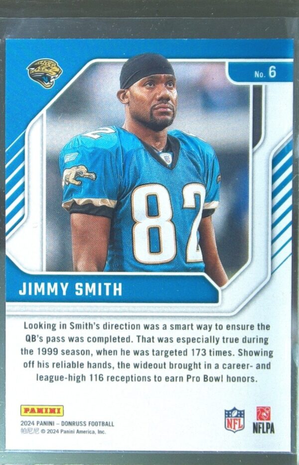 2024 Donruss Jimmy Smith 6 Jaguars Legend Series - Image 3