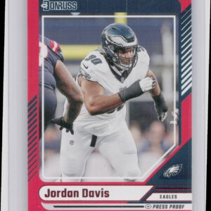 2024 Donruss Jordan Davis Press Proof Red 36 Eagles