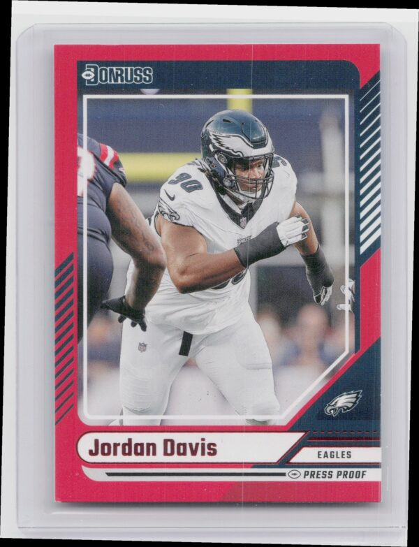 2024 Donruss Jordan Davis Press Proof Red 36 Eagles