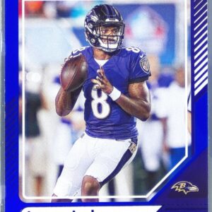 2024 Donruss Lamar Jackson Press Proof Blue 130 Ravens