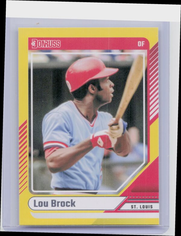 2024 Donruss Lou Brock Yellow Flood #72 Cardinals