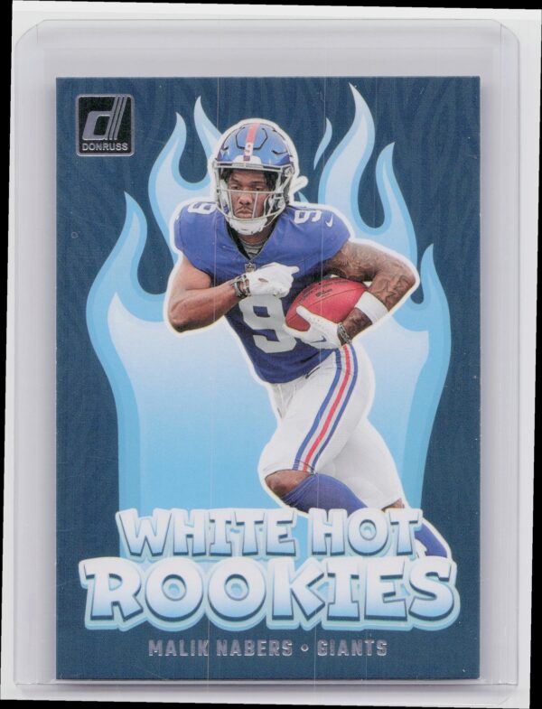 2024 Donruss Malik Nabers WH10 Giants White Hot Rookies