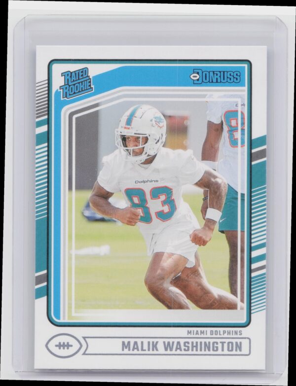 2024 Donruss Malik Washington RC 397 Dolphins