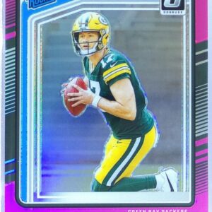 2024 Donruss Michael Pratt Optic Rated Rookies Preview Pink RC #339 Packers