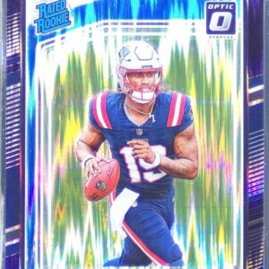 2024 Donruss Optic Joe Milton III Purple Shock RC #255 Patriots