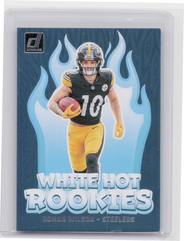 2024 Donruss Roman Wilson RC #WH5 Steelers White Hot Rookies