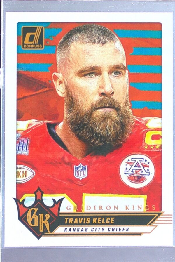 2024 Donruss Travis Kelce #1 Chiefs Gridiron Kings
