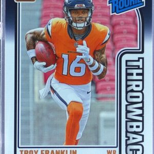 2024 Donruss Troy Franklin RC #20 Broncos Rated Rookies Throwback