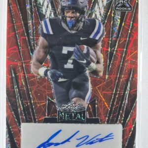2024 Leaf Metal Jordan Waters Red laser Auto Autographed Signed 1/1 #BA-JW1