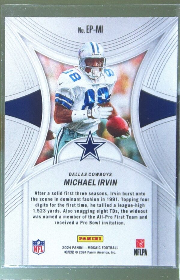 2024 Mosaic Michael Irvin EP-MI Cowboys Epic Performers - Image 3