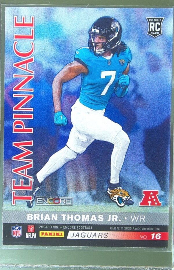 2024 Panini Encore Brian Thomas Jr. / Malik Nabers RC #16 Giants Team Pinnacle - Image 3