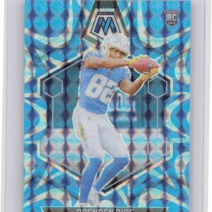 2024 Panini Mosaic Brenden Rice Mosaic Reactive Blue RC 399 Chargers