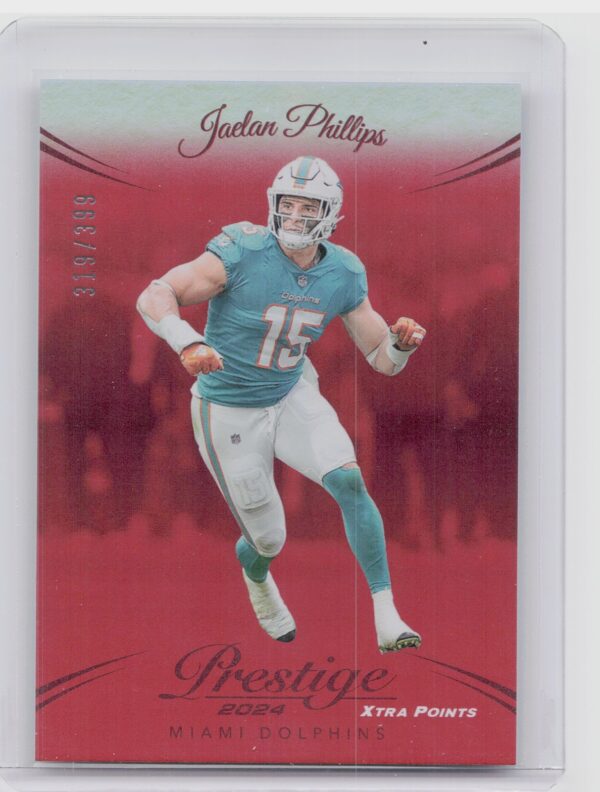 2024 Panini Prestige Jaelan Phillips Red Premium Xtra Points /399 189 Dolphins