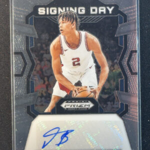 2024 Panini Prizm Draft Picks Signing Day Trevon Brazile Auto Rookie RC Razorbac