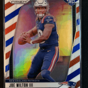 2024 Panini Prizm Joe Milton III Red, White, and Blue Rookie RC Patriots #354