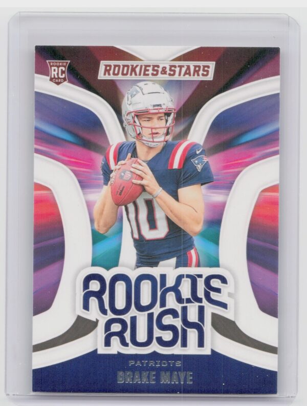 2024 Panini Rookies & Stars Drake Maye #RR-DME Patriots Rookie Rush