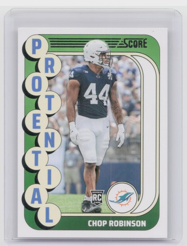 2024 Panini Score Chop Robinson Potential #9 Dolphins