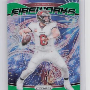 2024 Prizm Baker Mayfield 6 Buccaneers Fireworks Wave Green Prizm