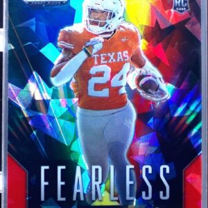 2024 Prizm Collegiate Draft Picks Jonathon Brooks F-JB Longhorns Red Ice RC