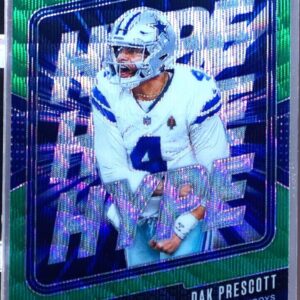 2024 Prizm Dak Prescott 1 Cowboys Hype Green Wave Prizm
