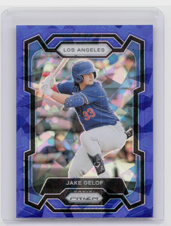 2024 Prizm Jake Gelof Blue Ice Prizms #41 Dodgers