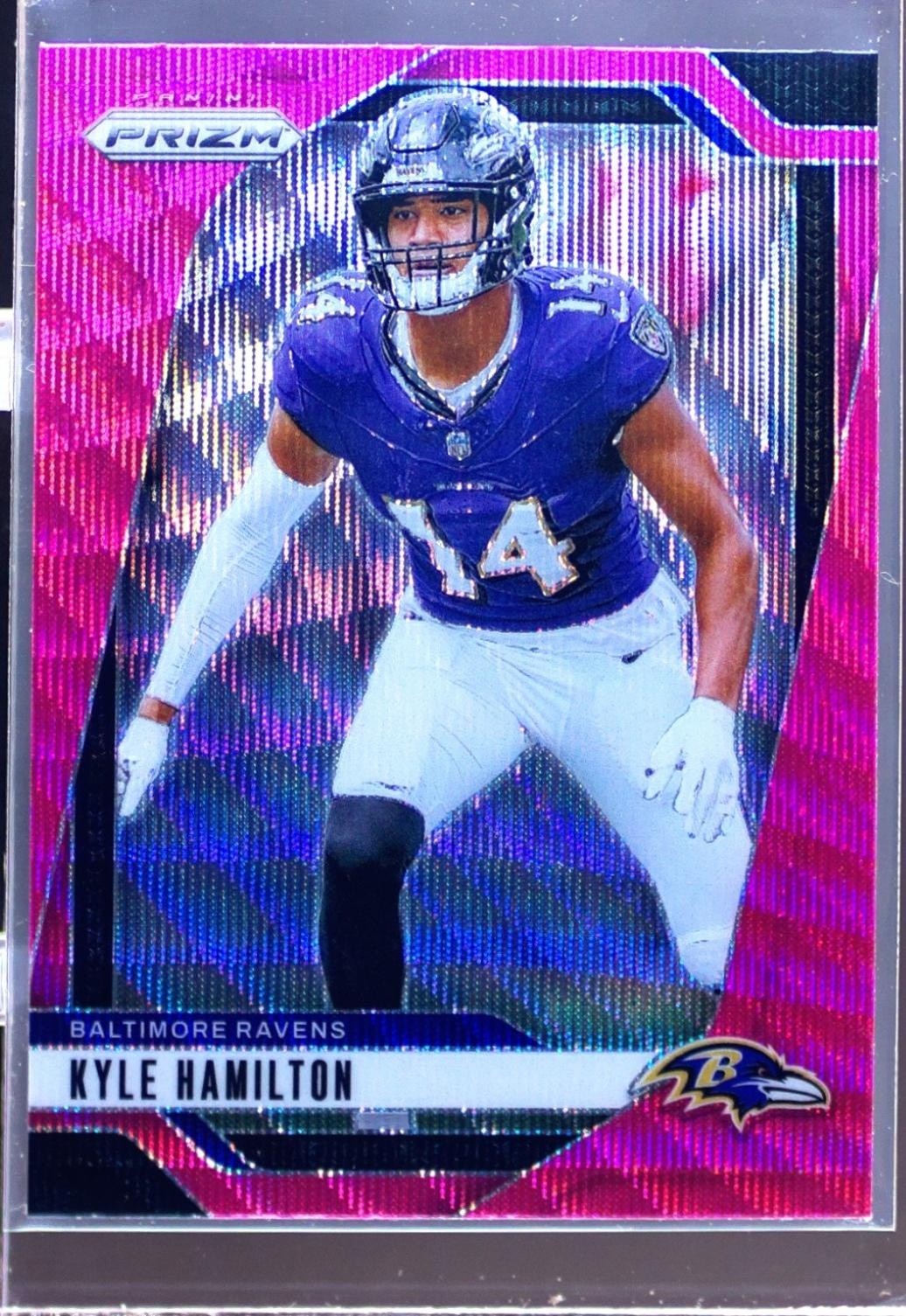 2024 Prizm Kyle Hamilton Pink Wave 23 Ravens