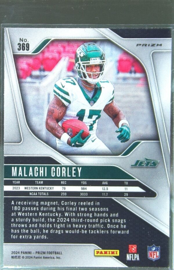 2024 Prizm Malachi Corley Neon Green Pulsar RC 369 Jets - Image 3