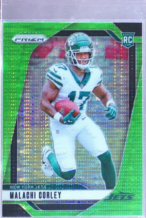 2024 Prizm Malachi Corley Neon Green Pulsar RC 369 Jets