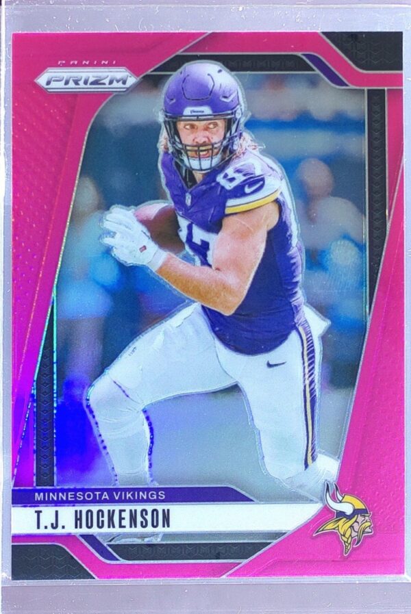 2024 Prizm T.J. Hockenson Pink 188 Vikings