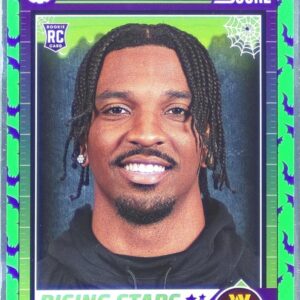 2024 Score-A-Treat Jayden Daniels RC #26 Commanders Rising Stars Green Bats