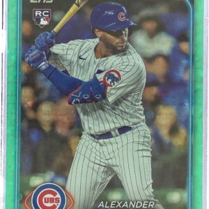 2024 Topps Alexander Canario Aqua Crackle Foil /399 RC #452 Cubs