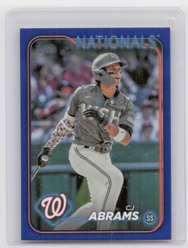2024 Topps CJ Abrams Royal Blue #37 Nationals