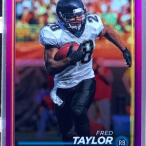 2024 Topps Chrome Fred Taylor Pink Refractor #89 Jaguars