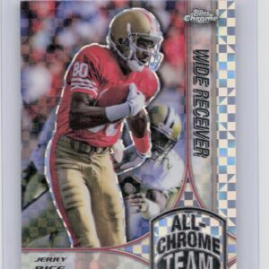 2024 Topps Chrome Jerry Rice #ACT-4 49ers All Chrome Team X Fractor
