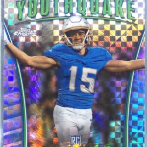 2024 Topps Chrome Ladd McConkey RC #Y-20 Chargers Youthquake X Fractor