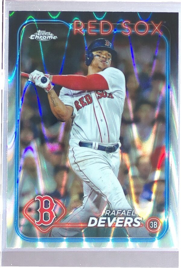 2024 Topps Chrome Rafael Devers Raywave Refractors #93 Sox