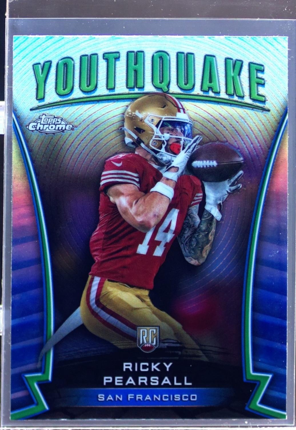 2024 Topps Chrome Ricky Pearsall RC #Y-19 49ers Youthquake Refractor