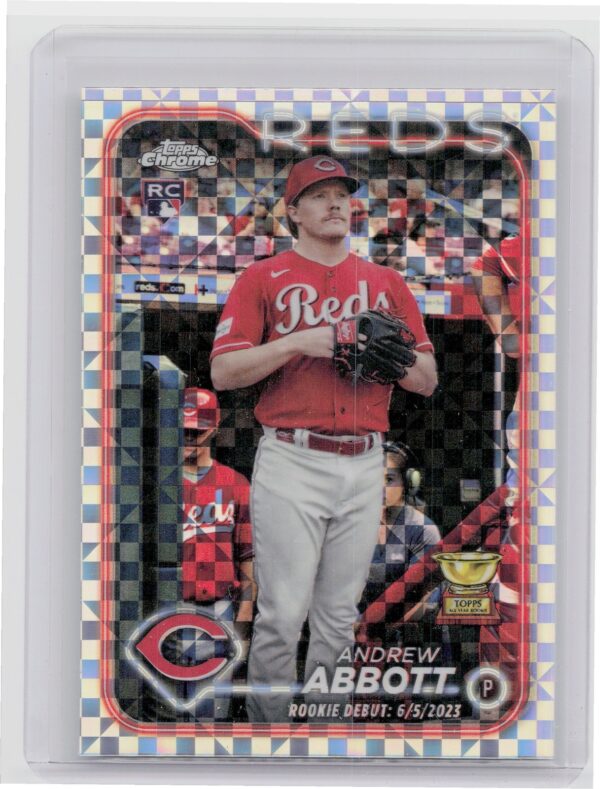 2024 Topps Chrome Update Andrew Abbott X Fractors RC #USC34 Reds