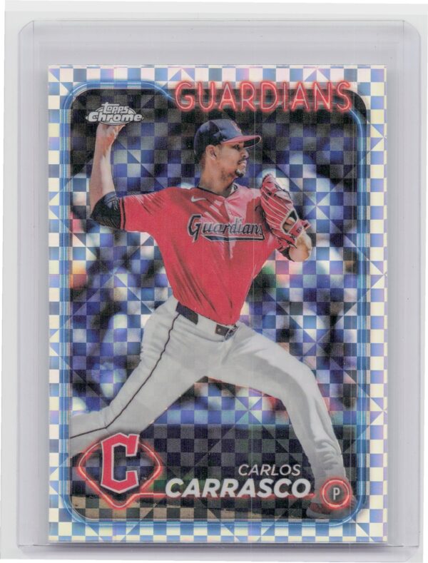2024 Topps Chrome Update Carlos Carrasco X Fractors #USC4 Guardians