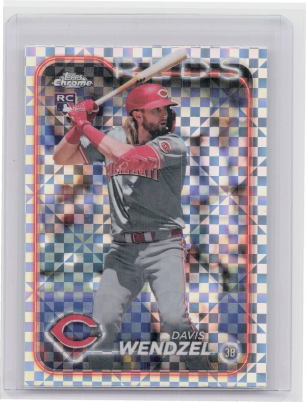 2024 Topps Chrome Update Davis Wendzel X Fractors RC #USC83 Reds