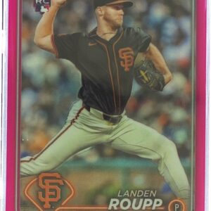 2024 Topps Chrome Update Landen Roupp Magenta Refractors /399 RC #USC104 Giants