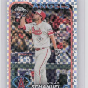 2024 Topps Chrome Update Nolan Schanuel RC X Fractors #USC68 Angels